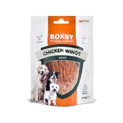 Boxby Wings лакомство для собак, куриные крылышки, 100 г