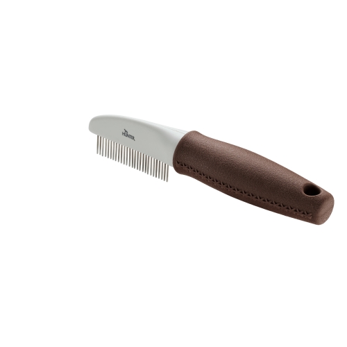 Hunter Grooming Comb Spa расческа, M, коричневый / серый