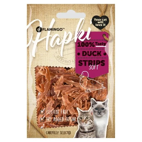 Мягкое лакомство для кошек с уткой Flamingo Hapki, 50 г