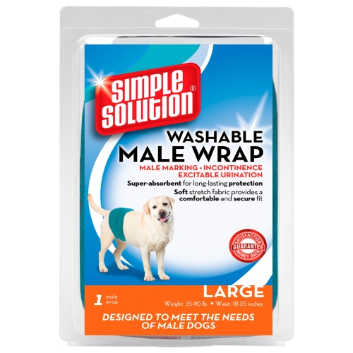 Simple Solution многоразовый подгузник для собак (самцов), L