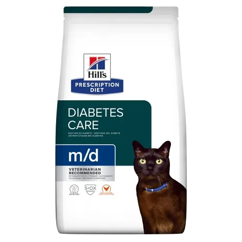 Hills PD M/D Feline Adult - сухой корм для кошек, курица, 1,5 кг