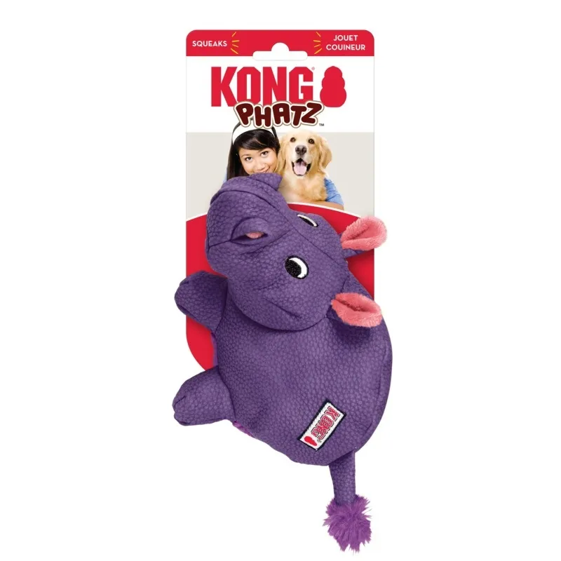 Kong Phatz игрушка для собак, гиппопотам, размер M  - Изображение товара 2