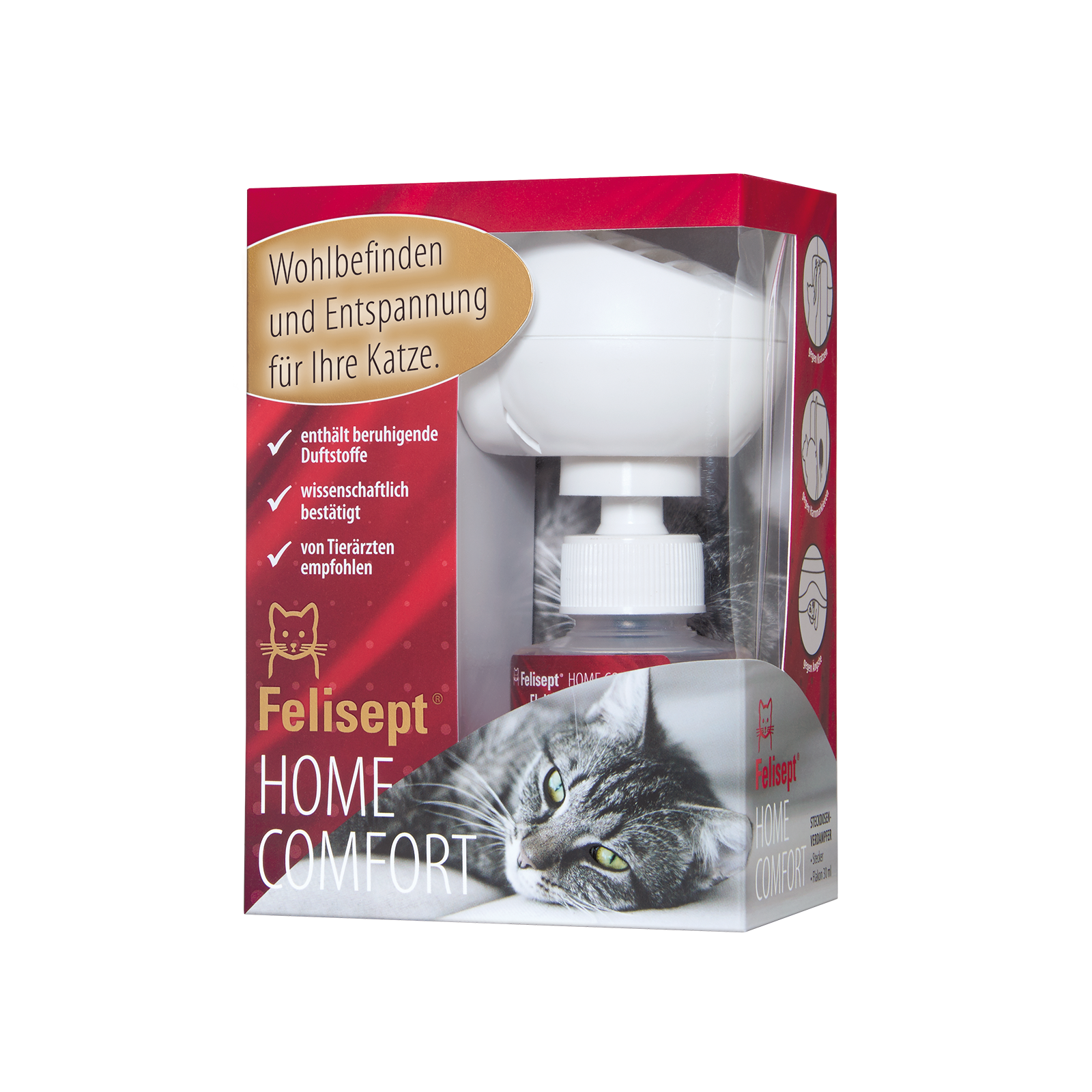 FELISEPT KASSI DIFUUSOR+TÄITEPUDEL HOME COMFORT 45ML