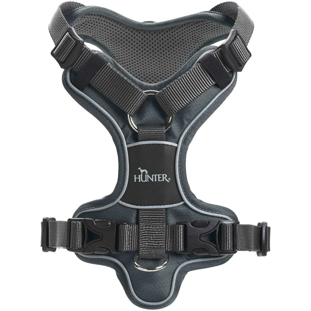Шлейка для собак Hunter Divo 56-73 / M, серая - Изображение товара 2