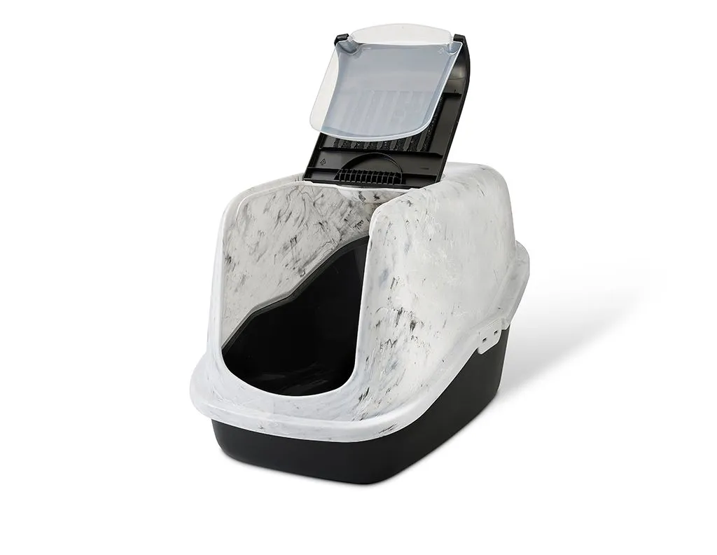Кошачий туалет Savic Nestor Marble 56 x 38.5 x 39 см, серый - Изображение товара 2