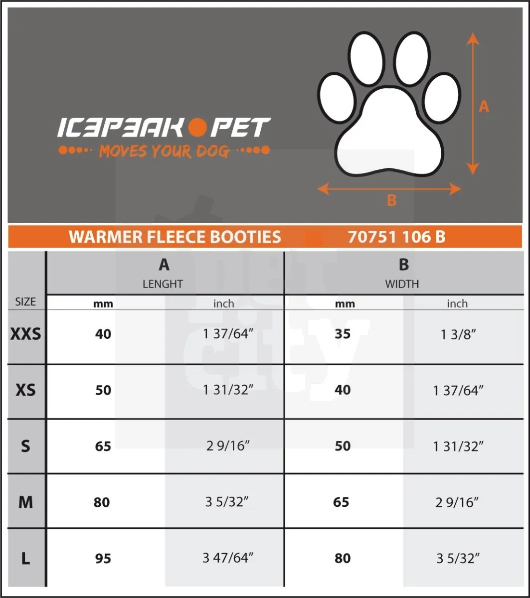 ICEPEAK KOERA SAAPAD WARMER FLEECE S ORANŽ - Изображение товара 2