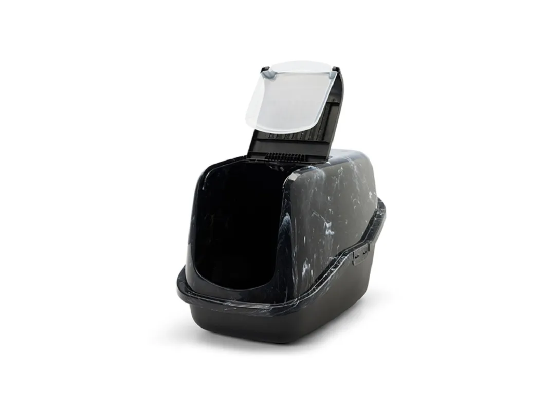 SAVIC KASSI LIIVAKAST NESTOR MARBLE 56X38,5X39CM MUST - Изображение товара 2