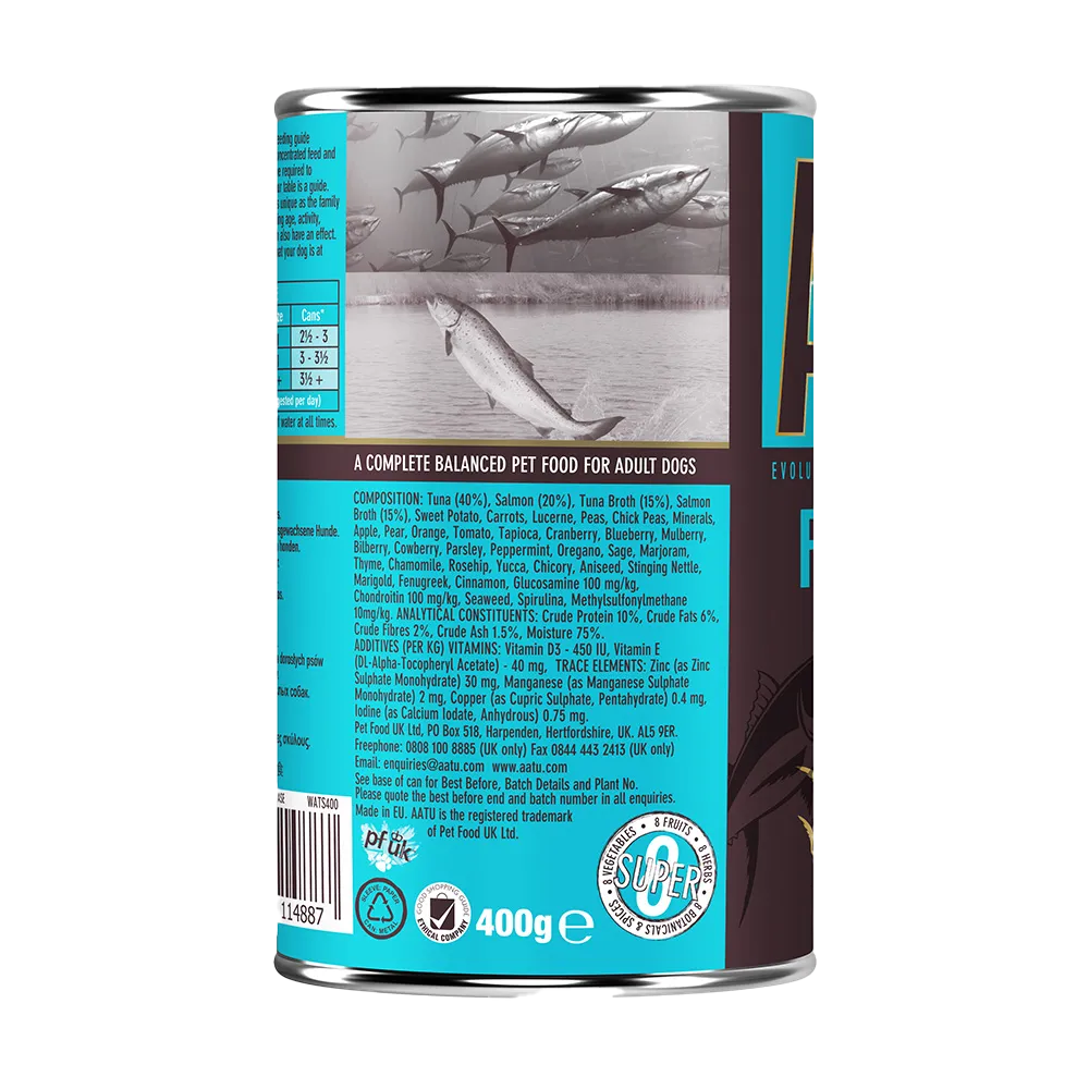AATU KOERA KONSERV TUUNIKALA/LÕHE 400G - Изображение товара 2
