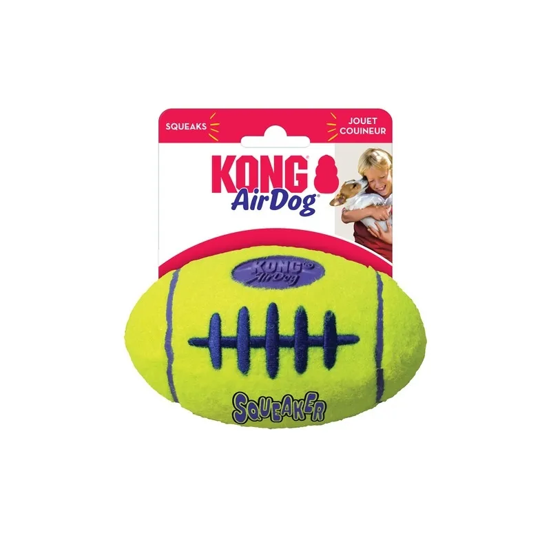 Kong Air Squeaker игрушка для собак, американский футбольный мяч, М - Изображение товара 2
